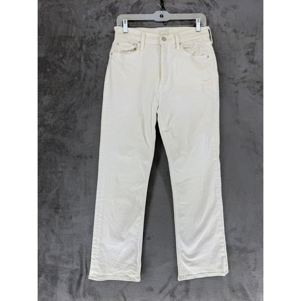 Mother The Tripper Ankle Jeans Cream Puffs Off White High Rise Straight‎ 29